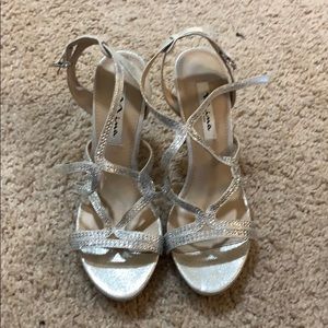 Silver sequined Nina New York heels